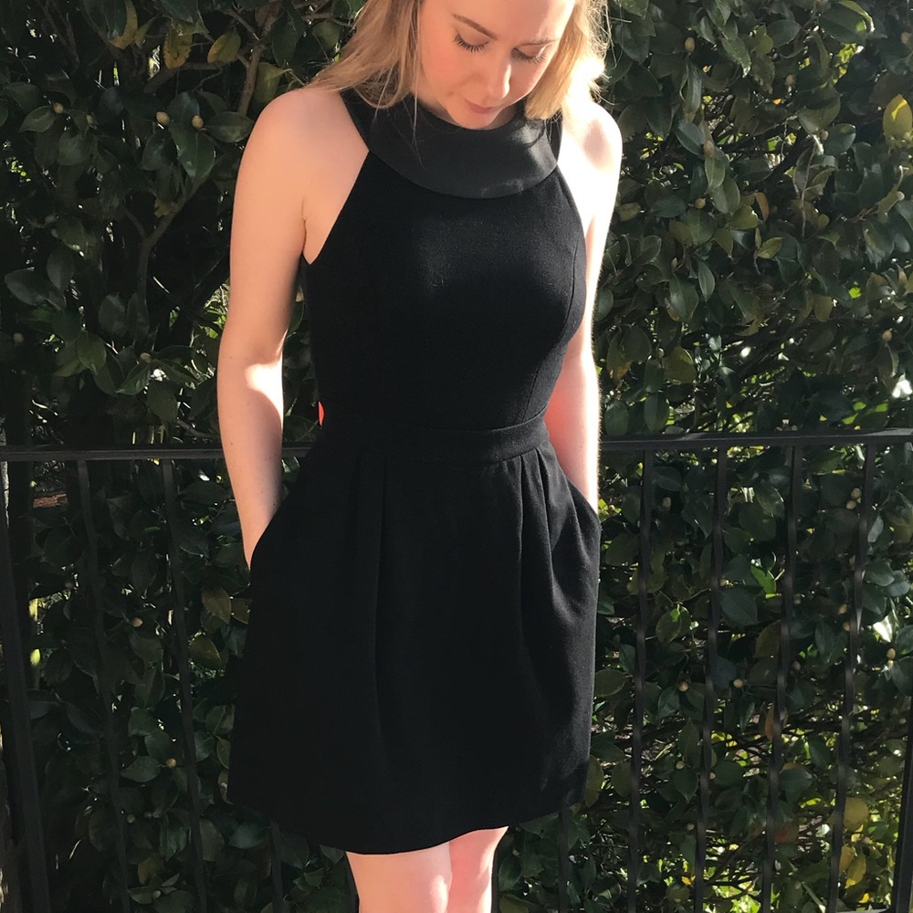 Rachel Roy black cross-back dress